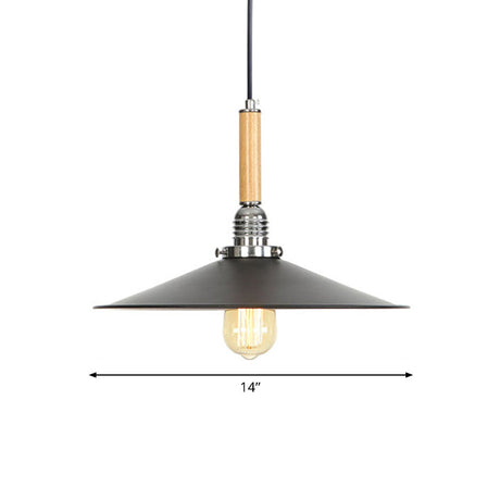 Adjustable Metallic Saucer Pendant Light - Industrial Ceiling Hanging For Kitchen