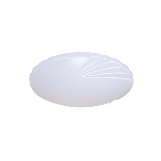 Minimalist Acrylic Shade Led Ceiling Flush Mount - 7.5/9/12 Dia White Light For Bedroom
