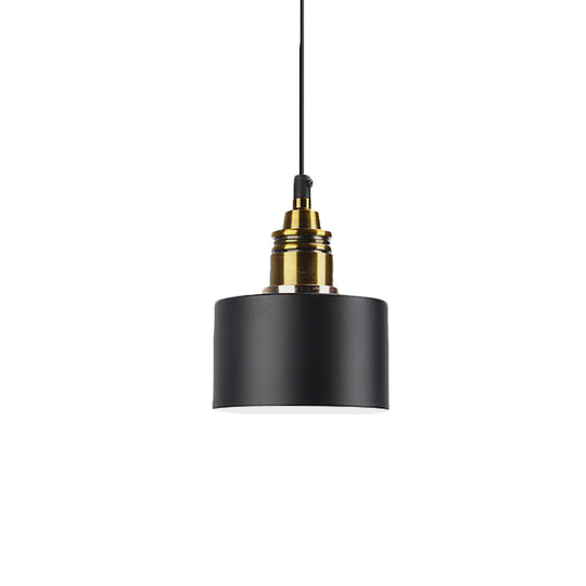 Modern Monochrome Hanging Pendant Light For Study Room - Aluminum Shade