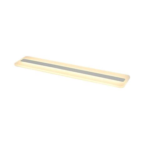 Modern Led Acrylic Flush Mount Light - 16/23.5/31.5 Wide White Ceiling Fixture With Warm/White