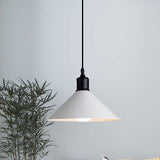Adjustable Cord Metal Pendant Light For Dining Table - Modern 1-Light Conical Ceiling (7.5/8.5