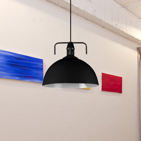 Vintage Blue/Green Metal Pendant Light - 12/14/16 Wide Indoor Hanging Ceiling With Cord
