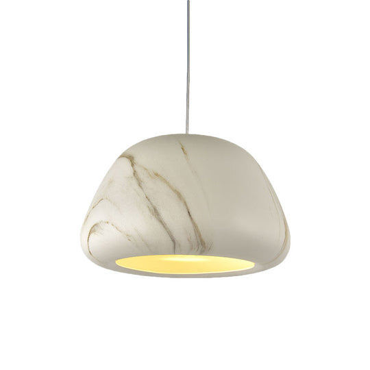 Vintage Aluminum Ceiling Hang Fixture - Green/Red Brown/Coffee Pendant Light For Living Room Bowl