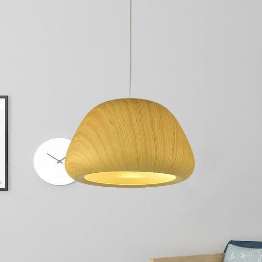 Vintage Aluminum Ceiling Hang Fixture - Green/Red Brown/Coffee Pendant Light For Living Room Bowl