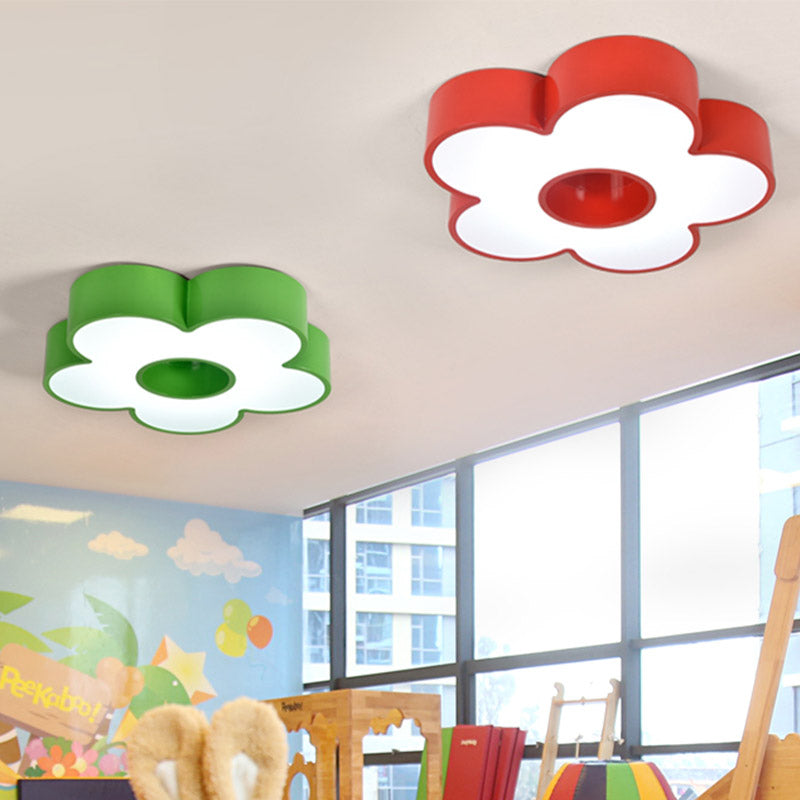 Colorful Acrylic Flower Led Ceiling Light For Kindergarten