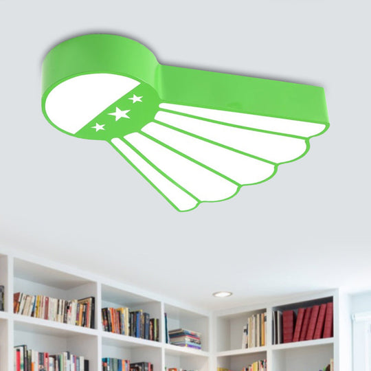 Kindergarten Ceiling Mounted Led Light For Kids Badminton Room (Blue/Green/Red)