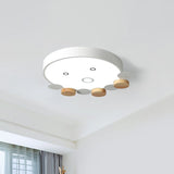 Octopus-Shaped Led Ceiling Light In Gray/White/Green For Kids Bedroom White