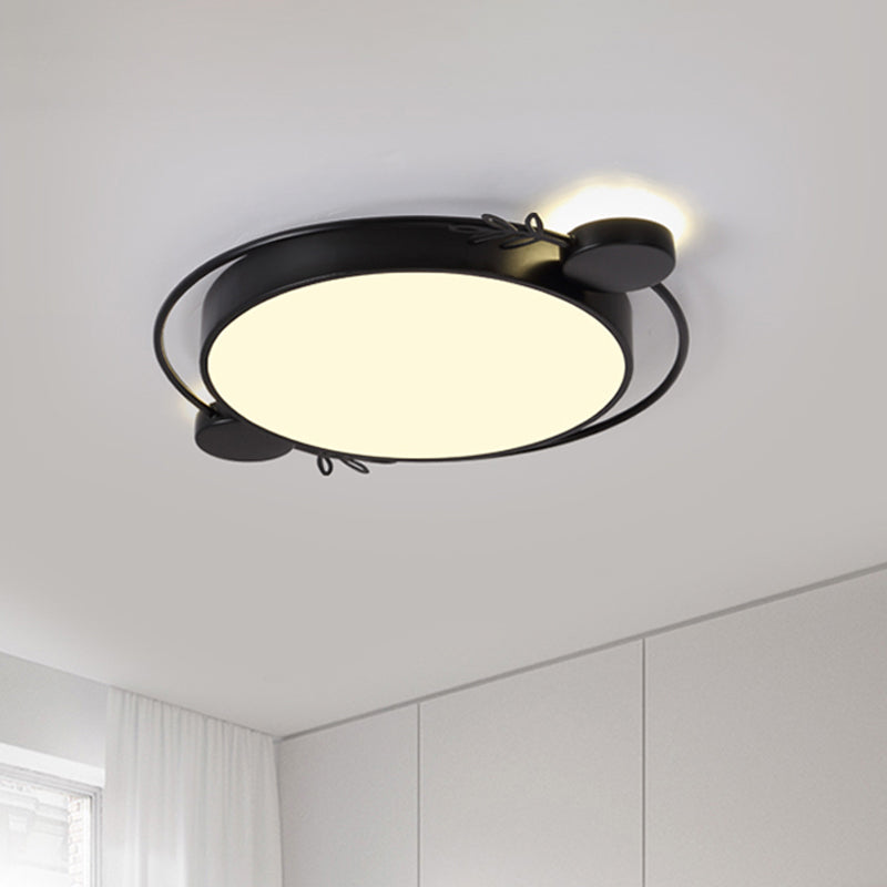 Modern Led Twig Round Iron Flush Mount Ceiling Light
