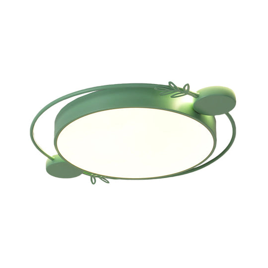 Modern Led Twig Round Iron Flush Mount Ceiling Light