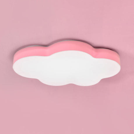 Kids Room Cartoon Led Cloud Ceiling Light In Acrylic Flushmount Design White/Red/Yellow