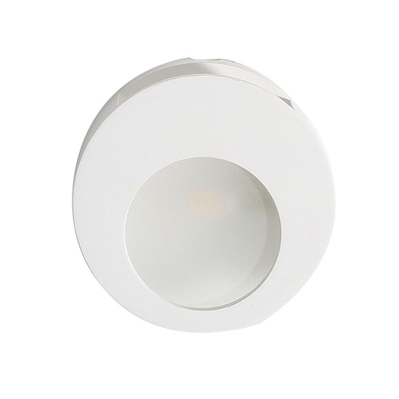 Modern Gypsum Wall Sconce Lamp - 1 Light Led Lighting In White For Living Room