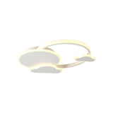 White/Pink Macaron Led Flush Light Fixture With Cloud Design In Warm/White - Ceiling Mount Lamp