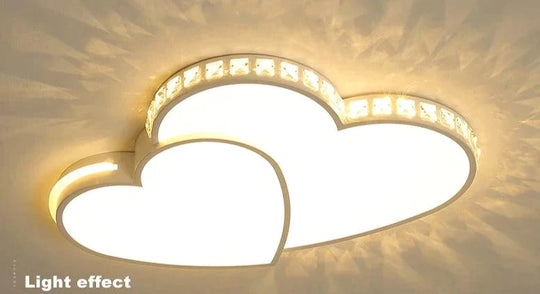 Nordic Bedroom Living Room Lamp Led Ceiling 52Cm*40Cm*6Cm / Warm Light