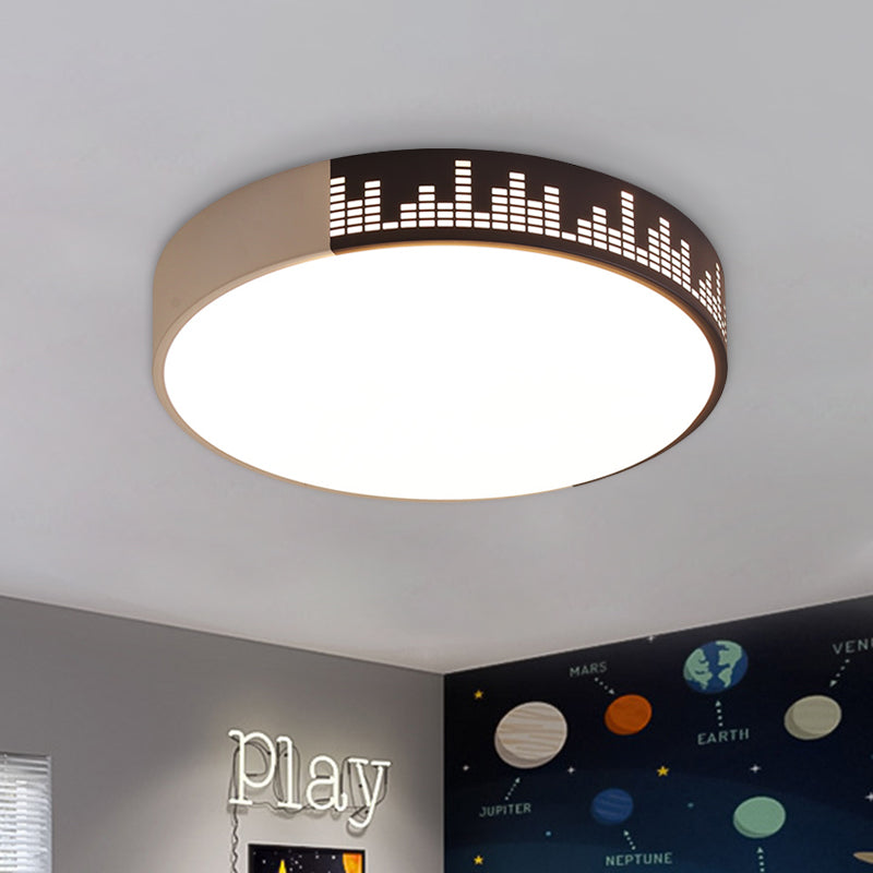 Modern White-Khaki Led Acrylic Ceiling Mounted Light For Bedroom Khaki