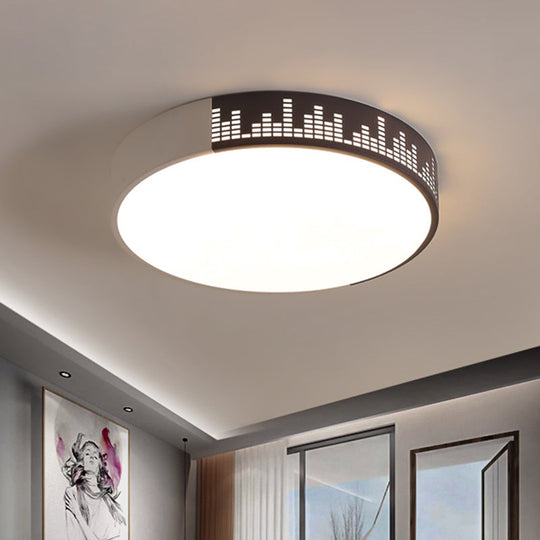 Modern White - Khaki Led Acrylic Ceiling Mounted Light For Bedroom