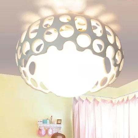 Creative White Baby Mushroom Ceiling Lamp For The Bedroom