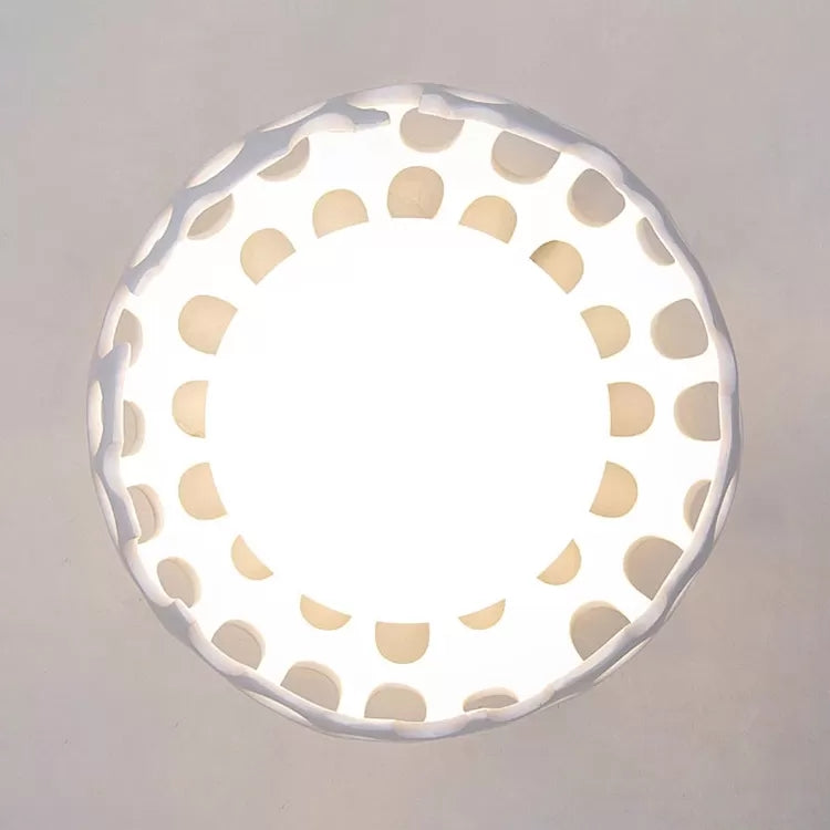 Creative White Baby Mushroom Ceiling Lamp For The Bedroom