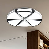 Minimalist Acrylic Triangle Flush Light With Warm/White Led