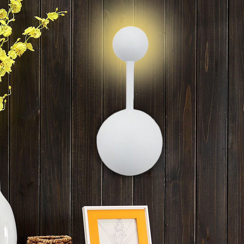 Modern Molecular Acrylic Wall Sconce For Bedroom With 1/2 Lights White Reading Lamp In Warm/White