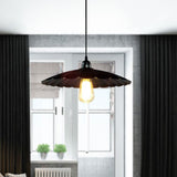 Scalloped Pendant Lamp - Antique Style 10/12 Dia 1 Head Metal Hanging Light Fixture For Kitchen