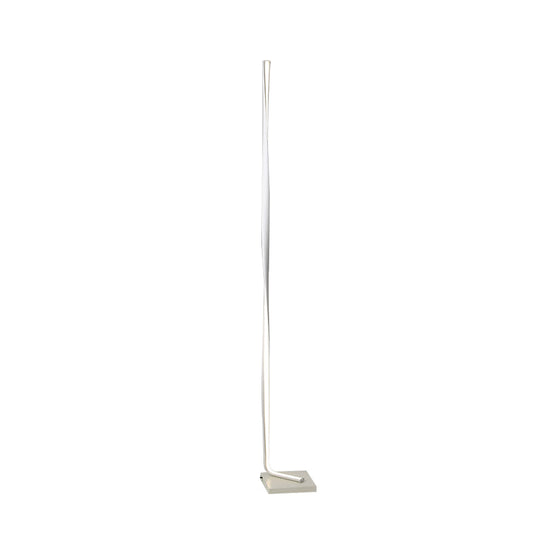 Modern Led Acrylic Floor Lamp For Study Room - Column Stand Up Lighting In Black/White/Gold With