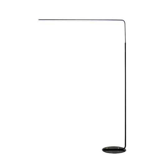Contemporary Led Standing Floor Lamp For Living Room - Black/White Acrylic Adjustable Angle Reading