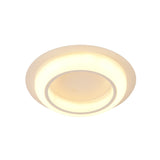 Nordic Led Circle Ceiling Light In Acrylic - Sleek Flush Mount For Bedroom