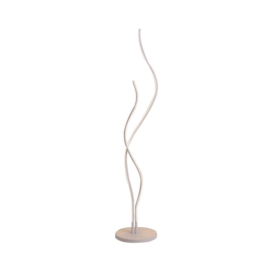 Contemporary Acrylic Led Stand Up Lamp - Black/White