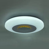 Modern Led Bedroom Flush Mount Fixture With Airship Acrylic Shade In Warm/Natural Light - White
