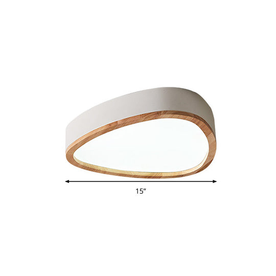 Wooden Teardrop Led Ceiling Light For Boys Bedroom