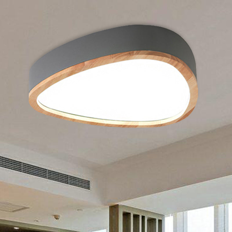 Wooden Teardrop Led Ceiling Light For Boys Bedroom