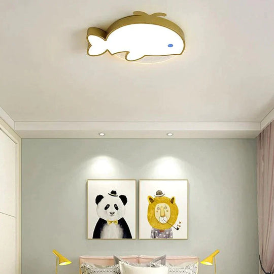 Nordic Whale Led Bedroom Ceiling Lamp