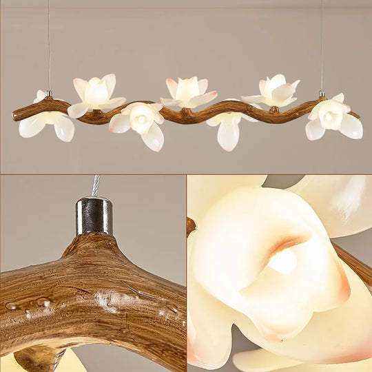 Solora Lotus Branch LED Chandelier – Modern Artistic Lighting