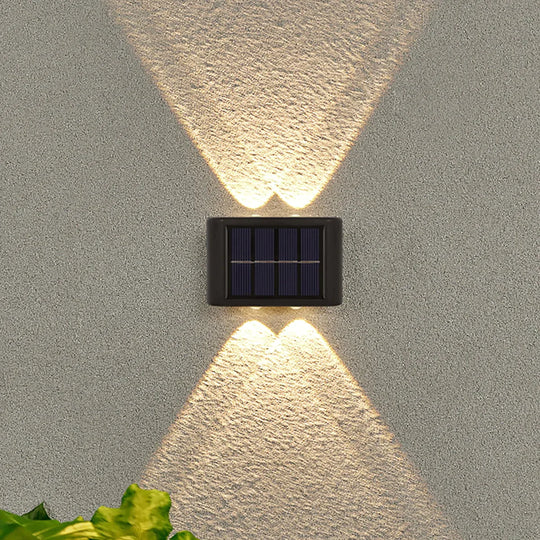 Solar Wall Lamp Outdoor Waterproof Up And Down Luminous Lighting Lamps