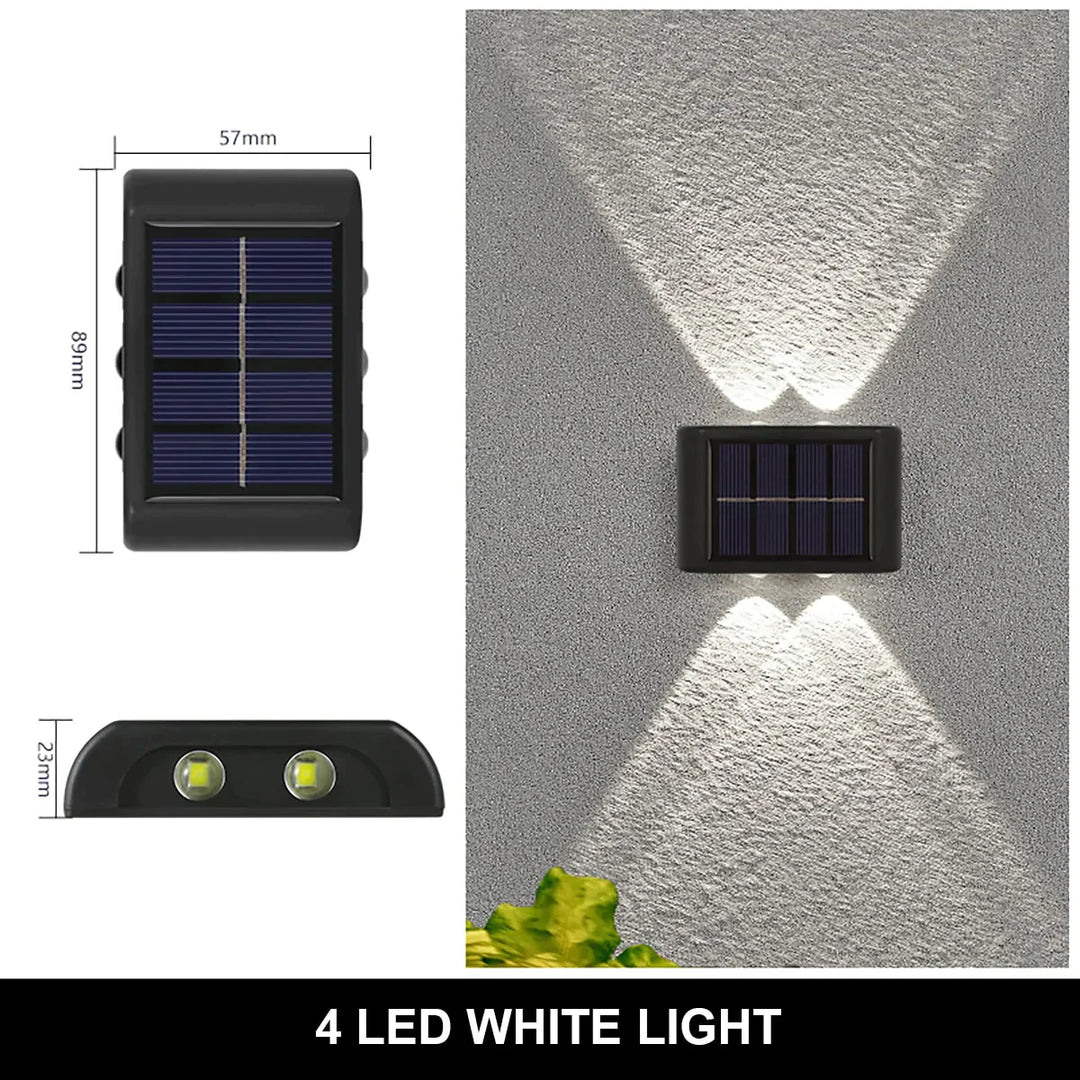 Solar Wall Lamp Outdoor Waterproof Up And Down Luminous Lighting Lamps