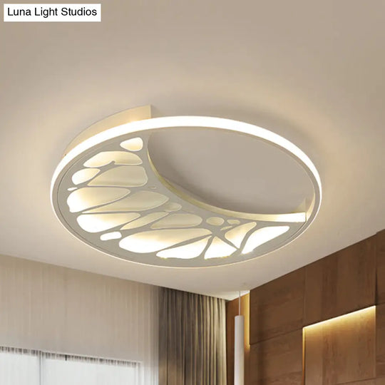 Abstract Pattern Led Ceiling Light For Modern Bathroom Decor White / Warm