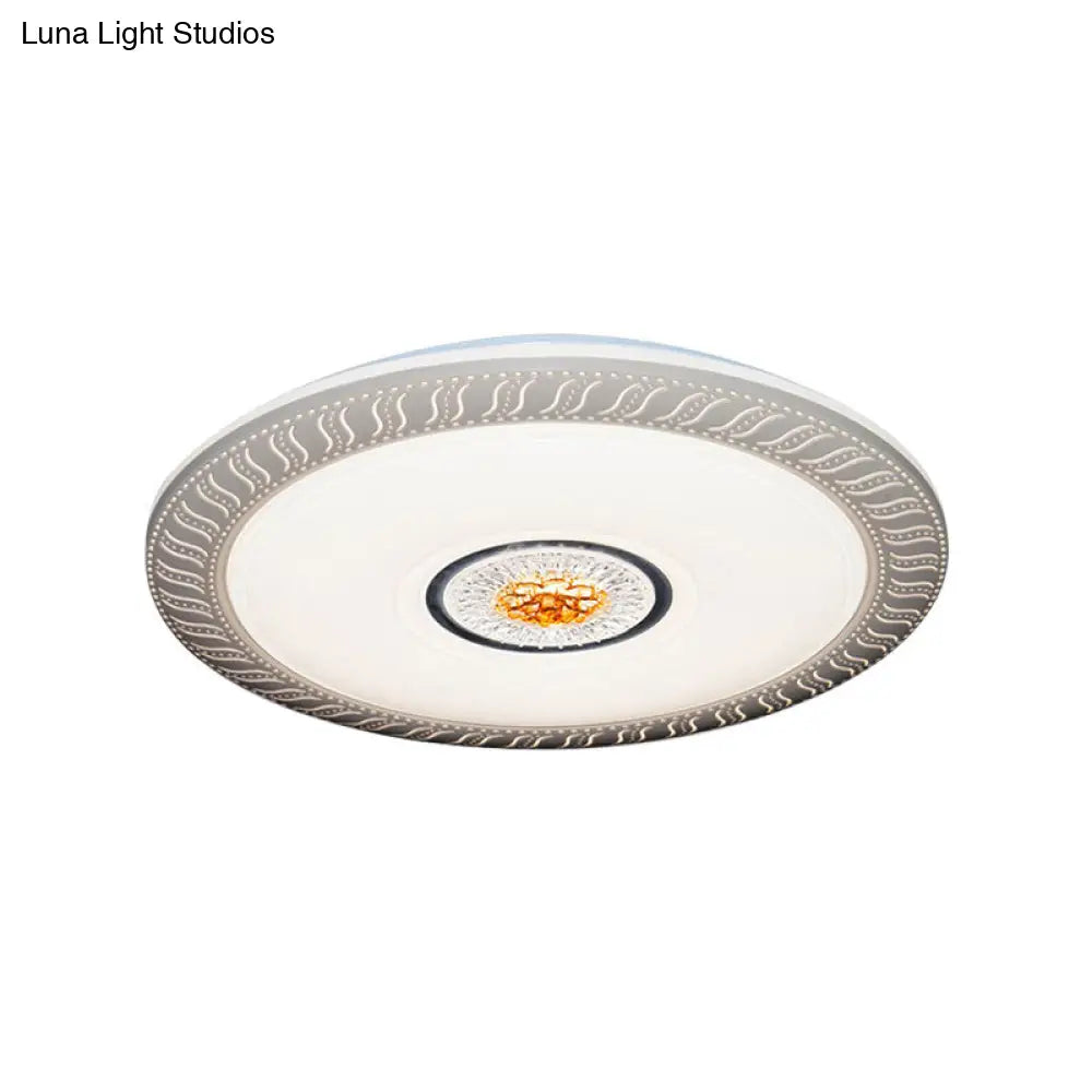 Acrylic Led Flush Ceiling Mount Light For Living Room & Kids Bedroom