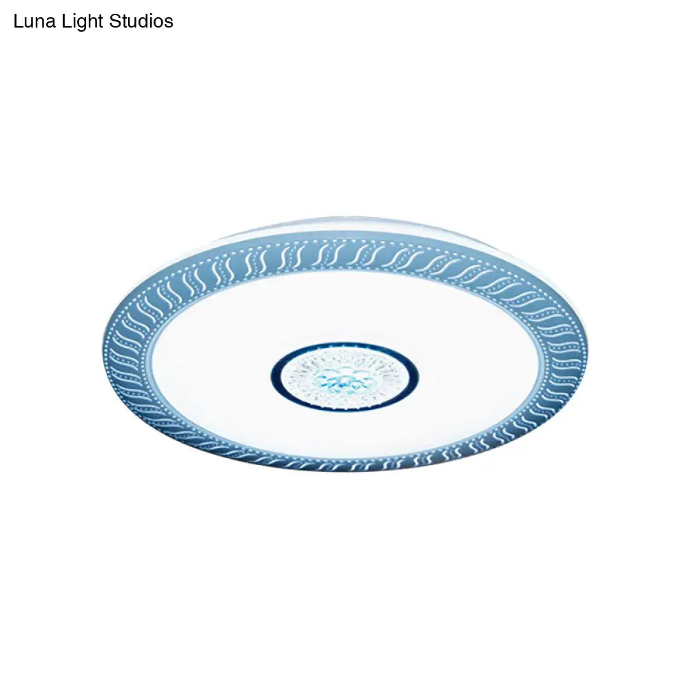 Acrylic Led Flush Ceiling Mount Light For Living Room & Kids Bedroom
