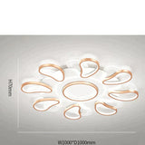 Acrylic Living Room Ceiling Lamp Led Petal Shaped Bedroom Modern Simple Household Restaurant