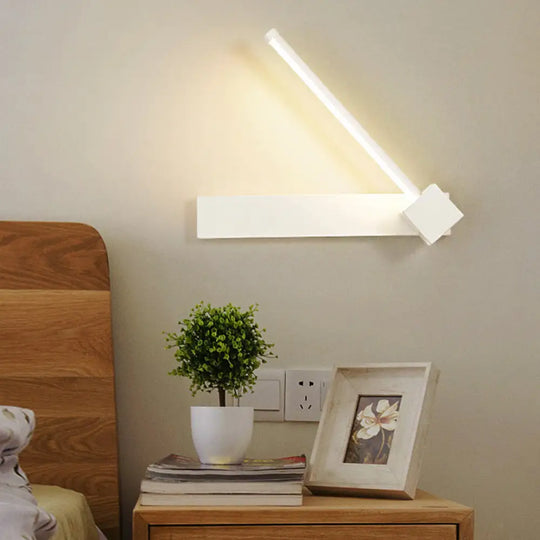 Adjustable Acrylic Linear Wall Sconce Led Light Fixture - Black/White Warm/White White /