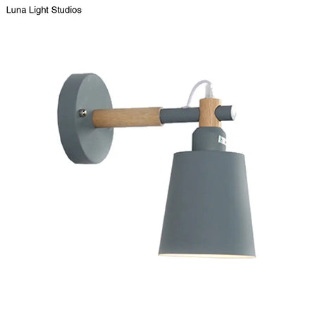 Adjustable Angle Candy-Colored Sconce Light: Macaron Metal Lamp For Shops