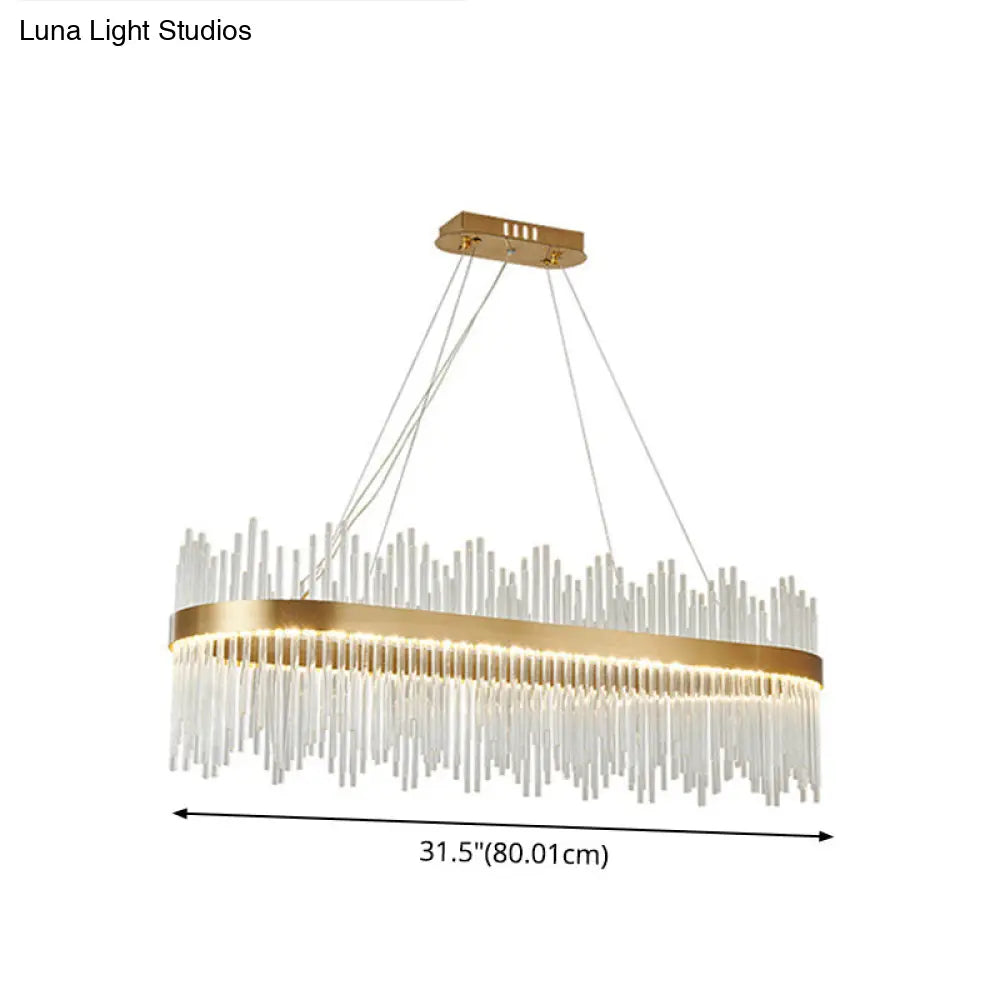Adjustable Modern Crystal Drum Chandelier Pendant Light For Living Room Ceiling