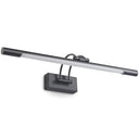 Adjustable Tubular Led Wall Sconce Vanity Light With Minimalistic Design And Plastic Shade Black /