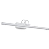 Adjustable Tubular Led Wall Sconce Vanity Light With Minimalistic Design And Plastic Shade White /
