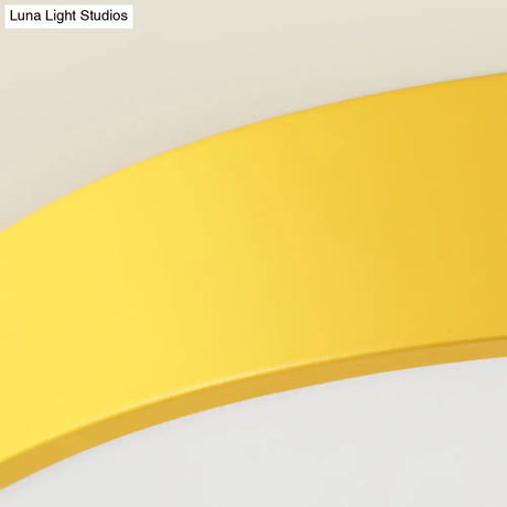 Adorable Giraffe-Themed Yellow Led Ceiling Mount Light For Baby Bedroom
