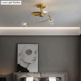 Aimee - Nordic Creative Rotate Bedroom Room Lamp Room Copper Ceiling Lamp Ceiling