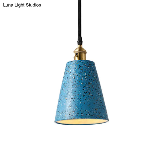 Alfa - Nordic Cone Pendant Lighting In Style Cement 1 Light Black/Grey/White Hanging