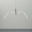 Alkalurops - Nautical Seagull Hanging Light: Led Pendant Lamp White / B