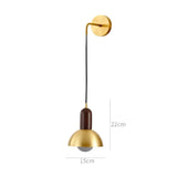 All Copper Bedside Wall Lamp Light Luxury Post Modern Simple Living Room Background Wall Aisle Retro Creative