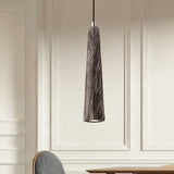 Alshain - Nordic 1 Light Pendant Lighting With Concrete Shade Black/Grey/Brown Tapered Hanging
